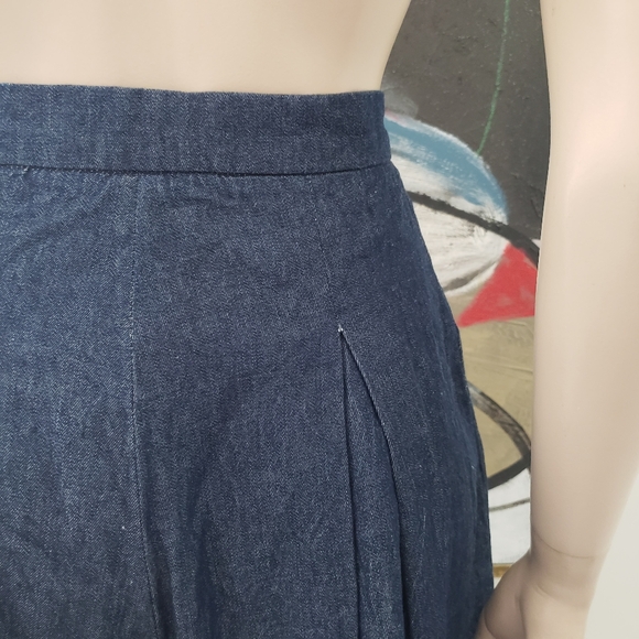 ABS Allen Schwartz | Pleated Jean Culottes with Pockets - Picture 8 of 11